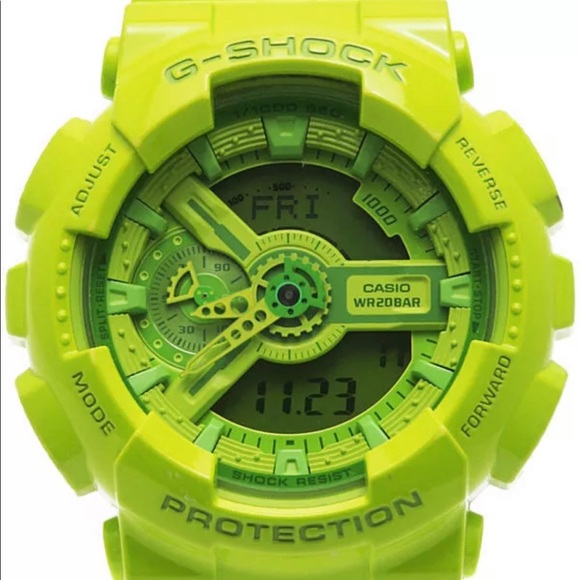 Casio G-Shock GA110B-3 Hyper Green Men Watch - Picture 1 of 1